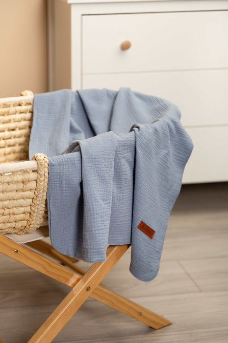 Sensillo Muszlin takaró farmer 75x100