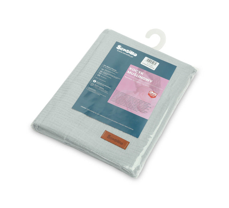 Sensillo Muszlin takaró ezüst 75x100
