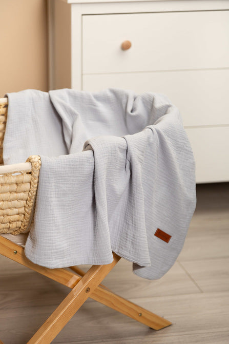 Sensillo Muszlin takaró ezüst 75x100