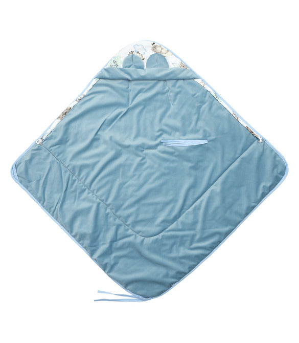 Sensillo Bársony Mózeskosár Pólya XL Sétálókék