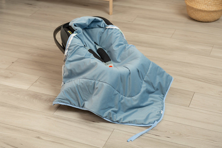 Sensillo Bársony Mózeskosár Pólya XL Sétálókék