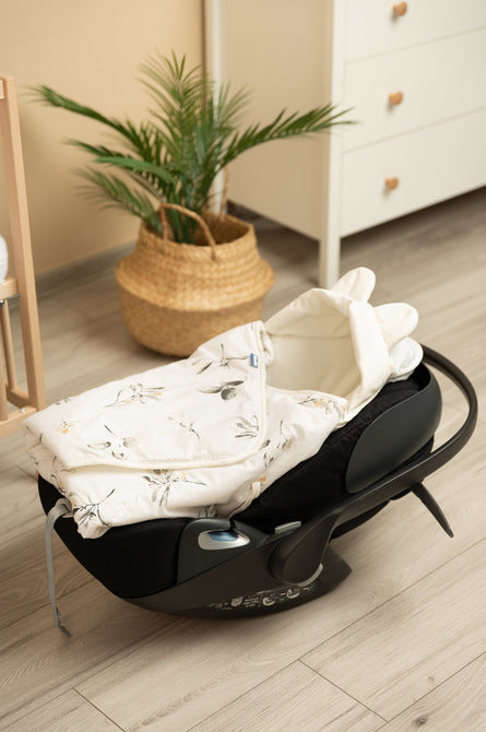 Sensillo Bársony Mózeskosár Pólya XL Oliva Krémes