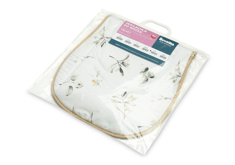 Sensillo Bársony babakocsi bélés – Olivazöld