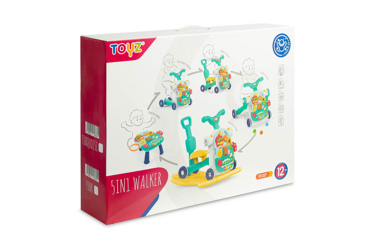 Toyz Multifunkcionális Járójáték 5 az 1-ben Türkiz