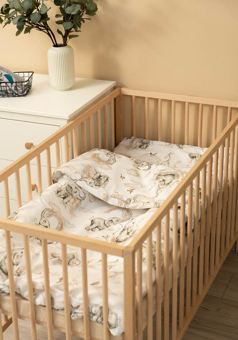 Sensillo Két Elemes Ágyneműhuzat + Lepedő Elefánt a Felhőkben 100X135 Cm