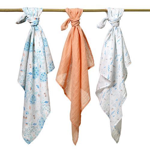 Babyono 348/09 Muszlinpelenka Narancssárga 3 db