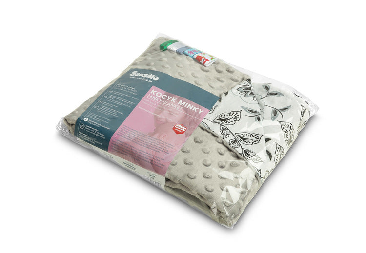 Sensillo Minky Blanket Grey Folk 75 X 100