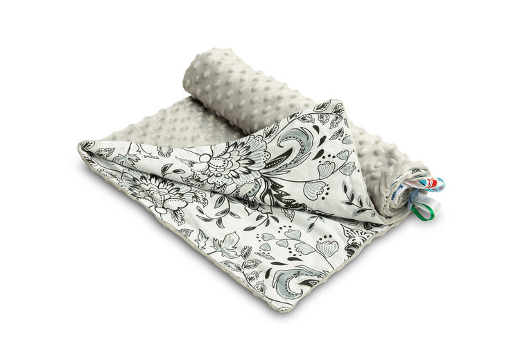 Sensillo Minky Blanket Grey Folk 75 X 100