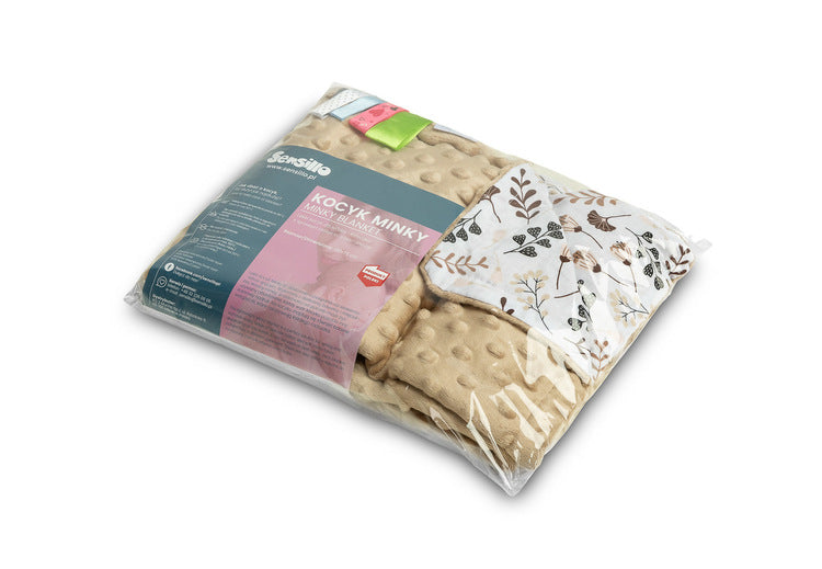 Sensillo Minky takaró kapucsínó gallyakból 75 x 100