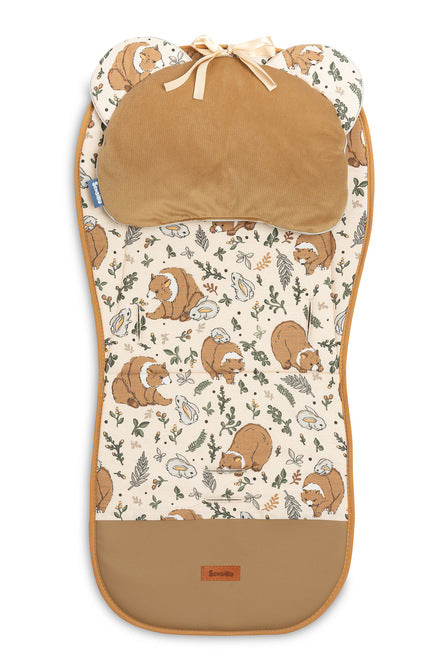 Sensillo Deluxe Bársony Babakocsi Betét - Nyuszi és Medve