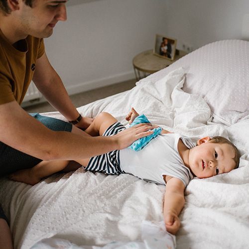 Babyono 796/02 Melegvizes palack cseresznyemagokkal, szürke