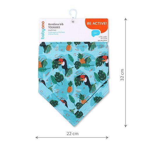 Babyono 879/12 Bandana kantáros tukánok