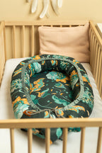 Sensillo Bársony Babafészek/Babagubó – Smaragdzöld Paradicsom + Párna