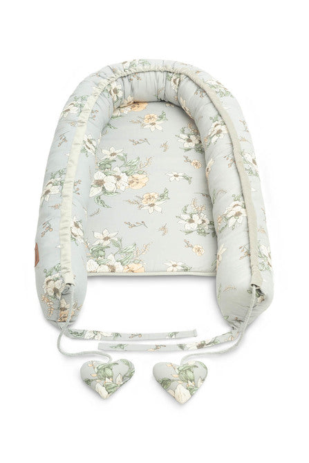 Sensillo Bársony Babafészek/Babagubó – Lily Szürke + Párna