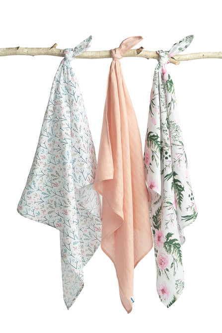 Sensillo Muszlin pelenka 3 db-os csomag – Rózsaszín