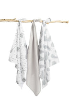 Sensillo Muszlin pelenka 3 db-os csomag – Szürke