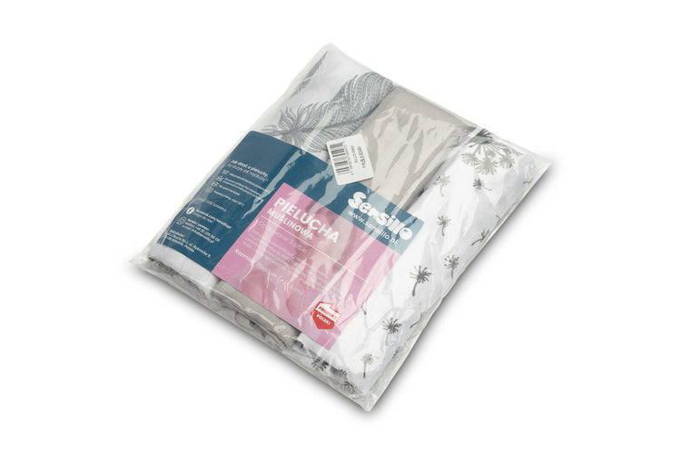 Sensillo Muszlin pelenka 3 db-os csomag – Szürke