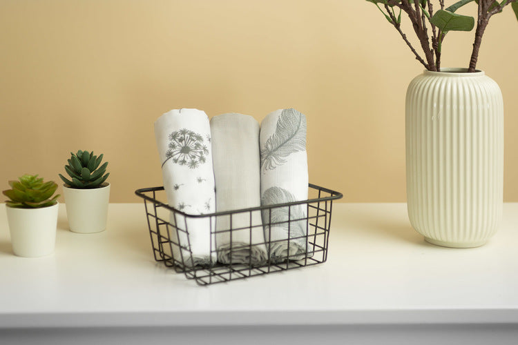 Sensillo Muszlin pelenka 3 db-os csomag – Szürke