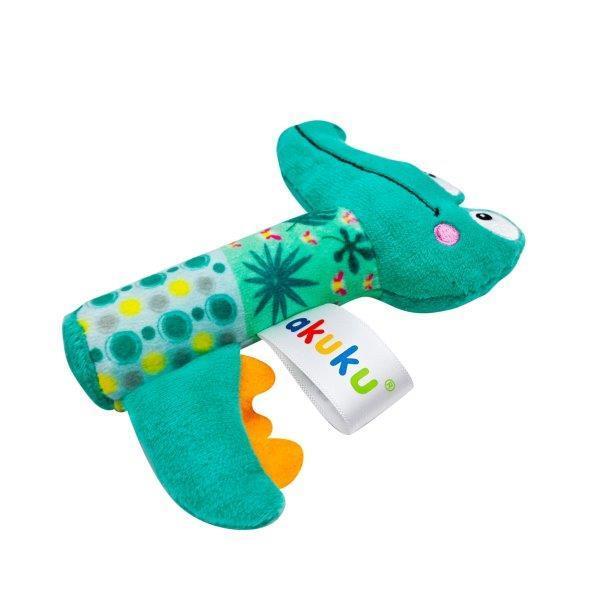 Akuku A0644 Csörgős és Nyikorgó Krokodil Plüss