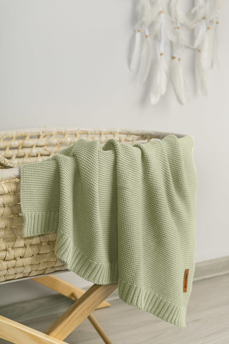 Sensillo Bambusz és pamut takaró - olívazöld