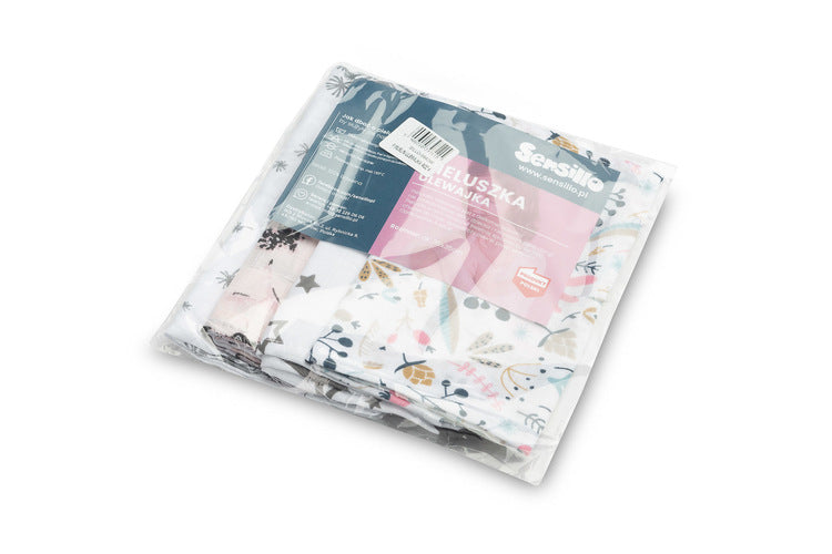 Sensillo Spit Up pelenka 4 darabos csomagolás – Rózsaszín