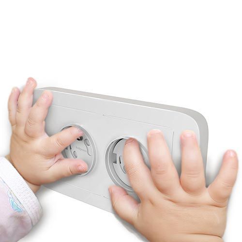 Babyono 962/10 Elektromos aljzat biztonsági fedele. Forgatható fedélrendszer, 10 db.