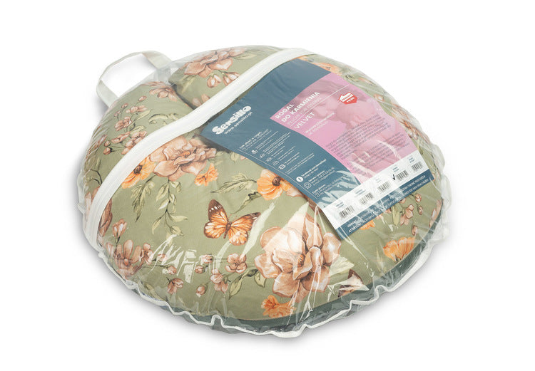 Sensillo Bársony Etetőpárna Négyzet alakú Zöld