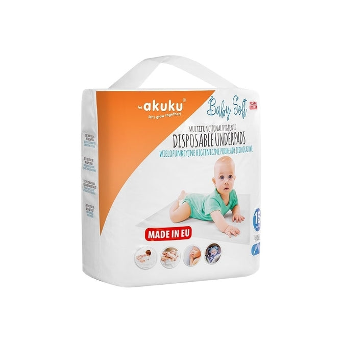 Akuku A0500 Eldobható Higiénikus Betét (15 db, 40 X 60 Cm)