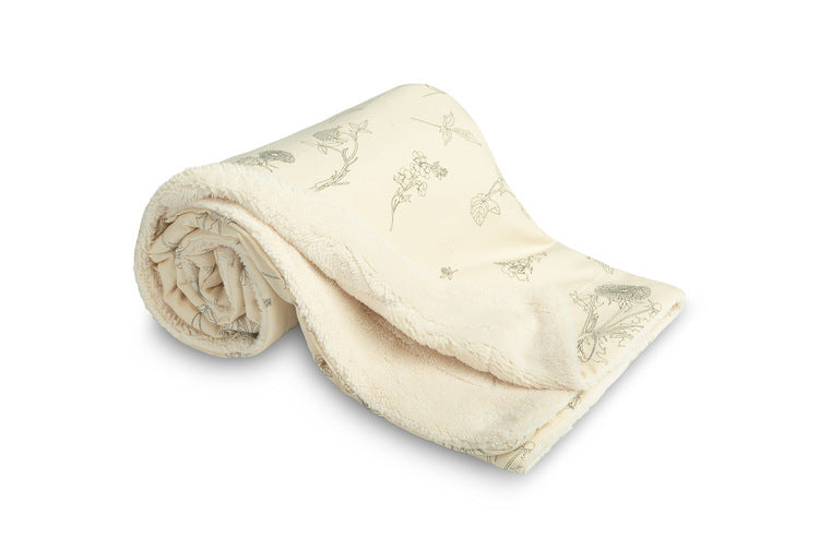 Sensillo Öko takaró 80x100 virágos plüss