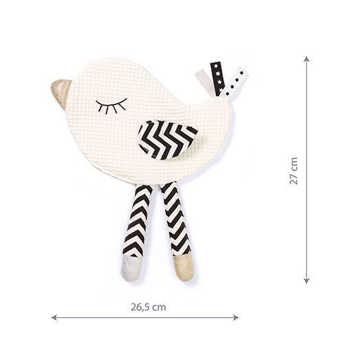 Babyono 1536 Little Birdie Blink&Smile lapos plüssjáték