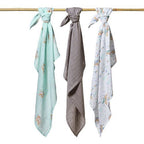 Babyono 397/10 Bambusz Pelenkák, 3 db, Szürke