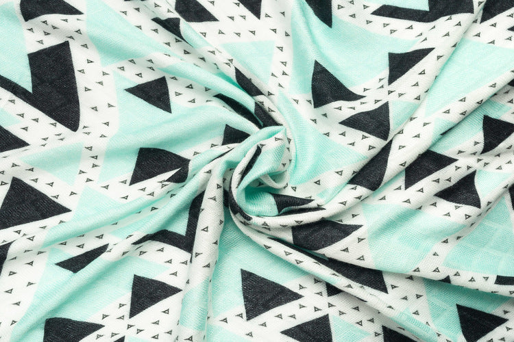 Sensillo Bambusz pelenka - Zöld Háromszög 75X75