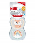 Nuk 4776 Space szilikon cumi 0-6 2 db/doboz 526314, 730313