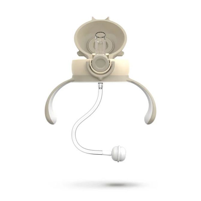 Neno 4421 Mio2 üveg szívószállal, krémszínű