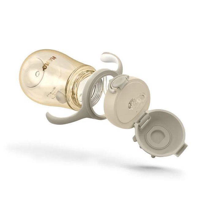 Neno 4421 Mio2 üveg szívószállal, krémszínű