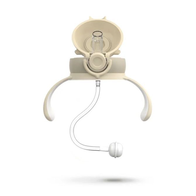 Neno 4421 Mio2 üveg szívószállal, krémszínű