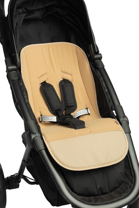 Sensillo Muszlin babakocsi betét - bézs nyuszi