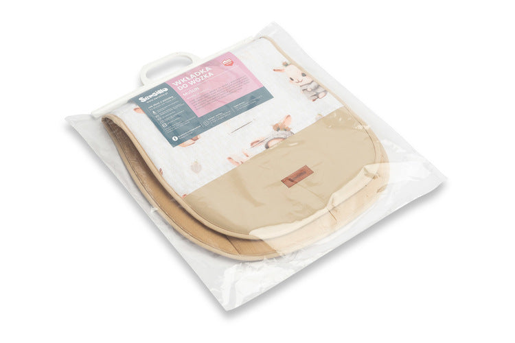 Sensillo Muszlin babakocsi betét - bézs nyuszi