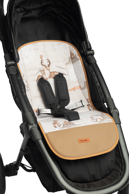 Sensillo Muszlin betét babakocsihoz - Barna zsaruk