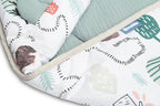 Sensillo Muszlin Mózeskosár Pólya - Smaragdzöld Süni
