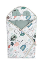 Sensillo Muszlin Mózeskosár Pólya - Smaragdzöld Süni