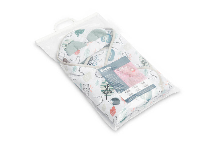 Sensillo Muszlin Mózeskosár Pólya - Smaragdzöld Süni