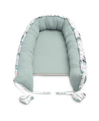 Sensillo Babafészek Muszlin - Smaragdzöld Süni + Párna