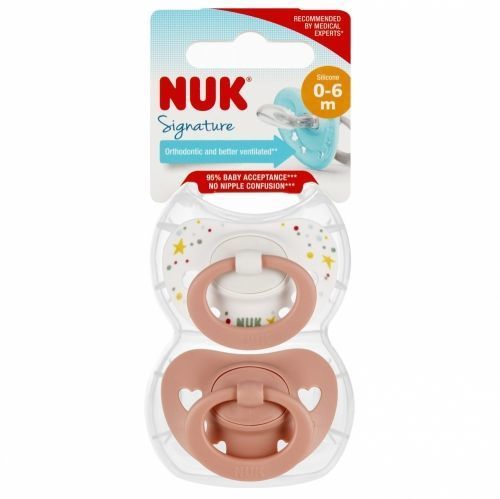 Nuk 0061 Signature szilikon cumi 0-6 2 db/doboz 539474, 730617