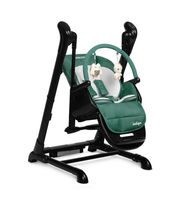 Caretero Etetőszék + Hinta Indigó Fekete Zöld