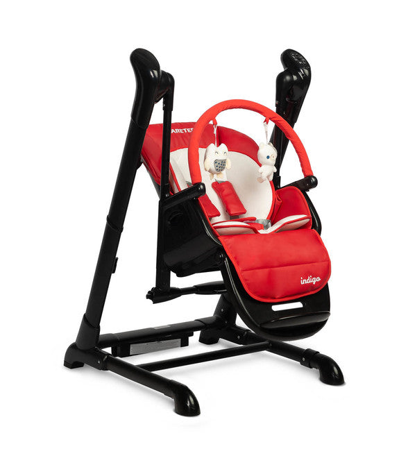 Caretero Etetőszék + Hinta Indigó Fekete Borszínű