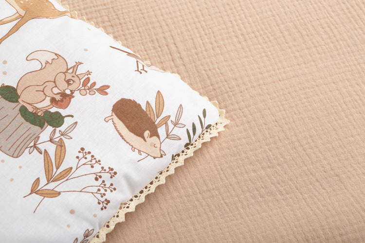 Sensillo Pamut-muszlin szett. A farkas és barátai bézs