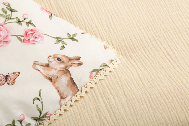 Sensillo Pamut-muszlin szett. Romantikus kerti ekrü színben.