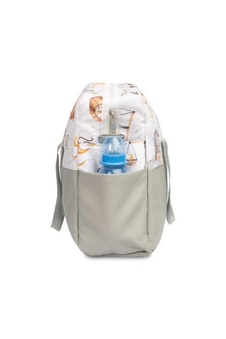 Sensillo Babakocsi táska, öko bőr, csillagjegy, szürke