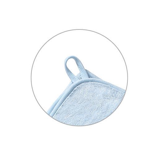 Babyono 346/05 Bambusz Kapucnis Törölköző Természetes Bambusz Kék 100X100Cm